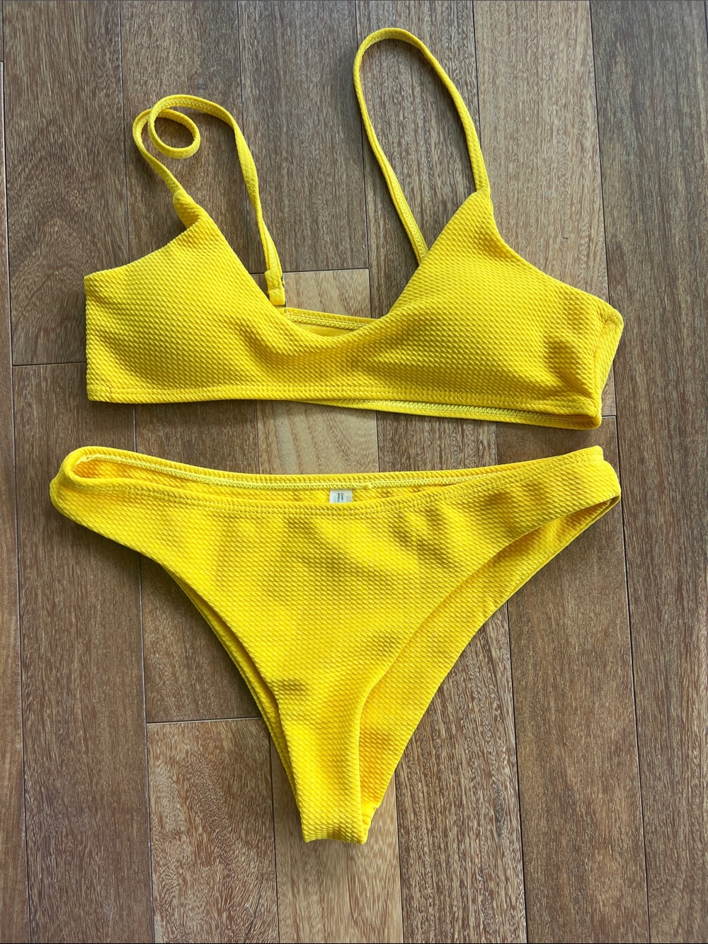 Yellow woman’s bikini medium